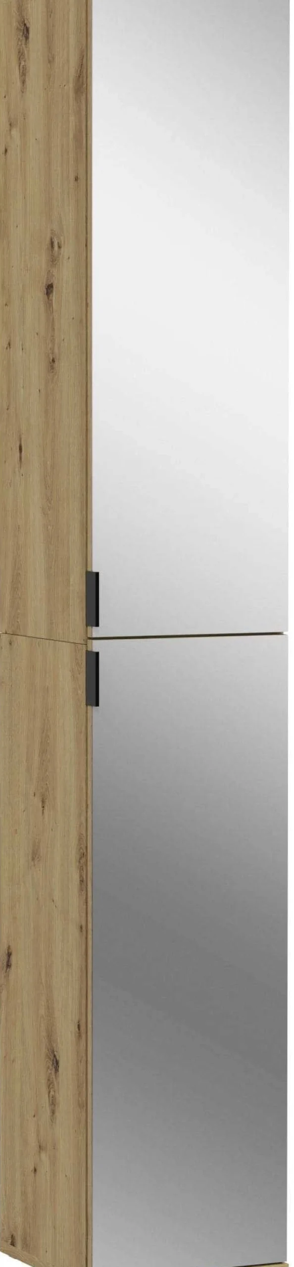 Kleiderschrank Projekt X Emob - Artisan Oak - 91x193x34 cm - Spiegeltüren