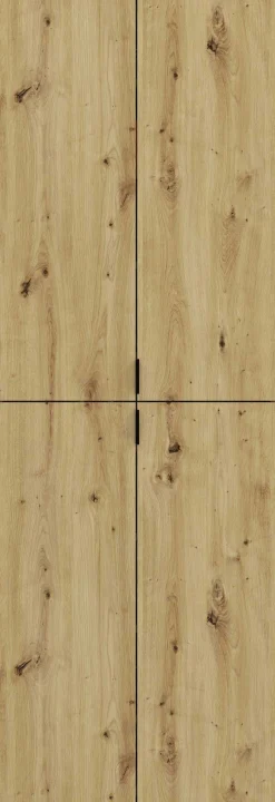 Kleiderschrank Projekt X Emob - Artisan Eiche Spiegel - 122x193x34 cm