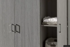 Kleiderschrank Ray 120cm mit 3 Türen - Eiche grau