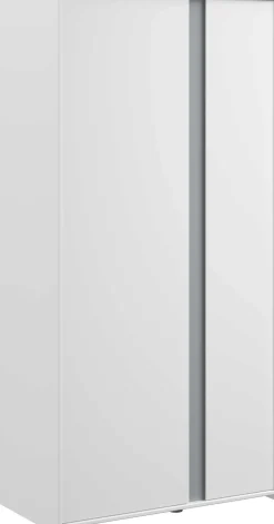 Kleiderschrank Rue mit 2 Türen - weiß/grau oder weiß/rosa