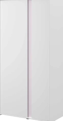 Kleiderschrank Rue mit 2 Türen - weiß/grau oder weiß/rosa