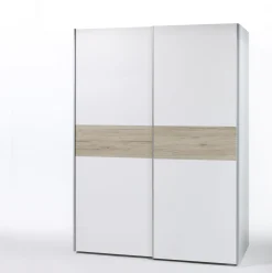 Kleiderschrank Salamanca 170cm mit 2 Türen - weiß/Eiche