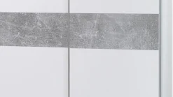 Kleiderschrank Salamanca 170cm mit 2 Türen - weiß/Beton