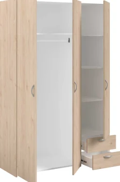 Kleiderschrank Salvador | 3 Türen, 2 Schubladen | Jackson Oak