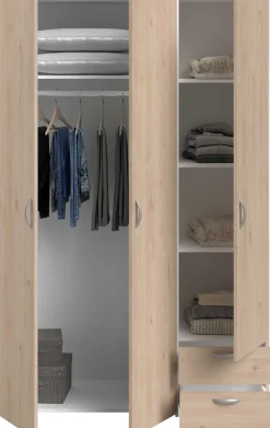 Kleiderschrank Salvador | 3 Türen, 2 Schubladen | Jackson Oak
