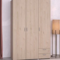 Kleiderschrank Salvador | 3 Türen, 2 Schubladen | Jackson Oak