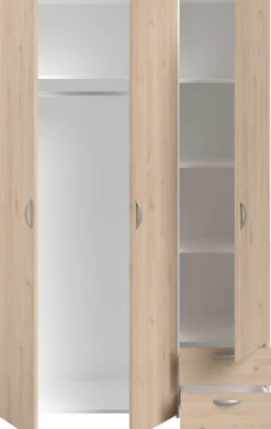 Kleiderschrank Salvador | 3 Türen, 2 Schubladen | Jackson Oak