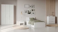Kleiderschrank Spectre 120cm - matt weiß
