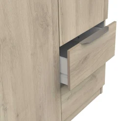 Kleiderschrank Spectre 120cm 6 Türen und 2 Schubladen - Eiche