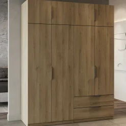 Kleiderschrank Spectre 157cm 8 Türen und 2 Schubladen - Eiche Dekor