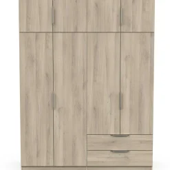 Kleiderschrank Spectre 157cm 8 Türen und 2 Schubladen - Eiche Dekor