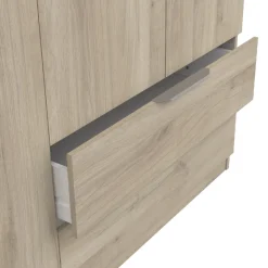Kleiderschrank Spectre 157cm 4 Türen und 2 Schubladen - Eiche