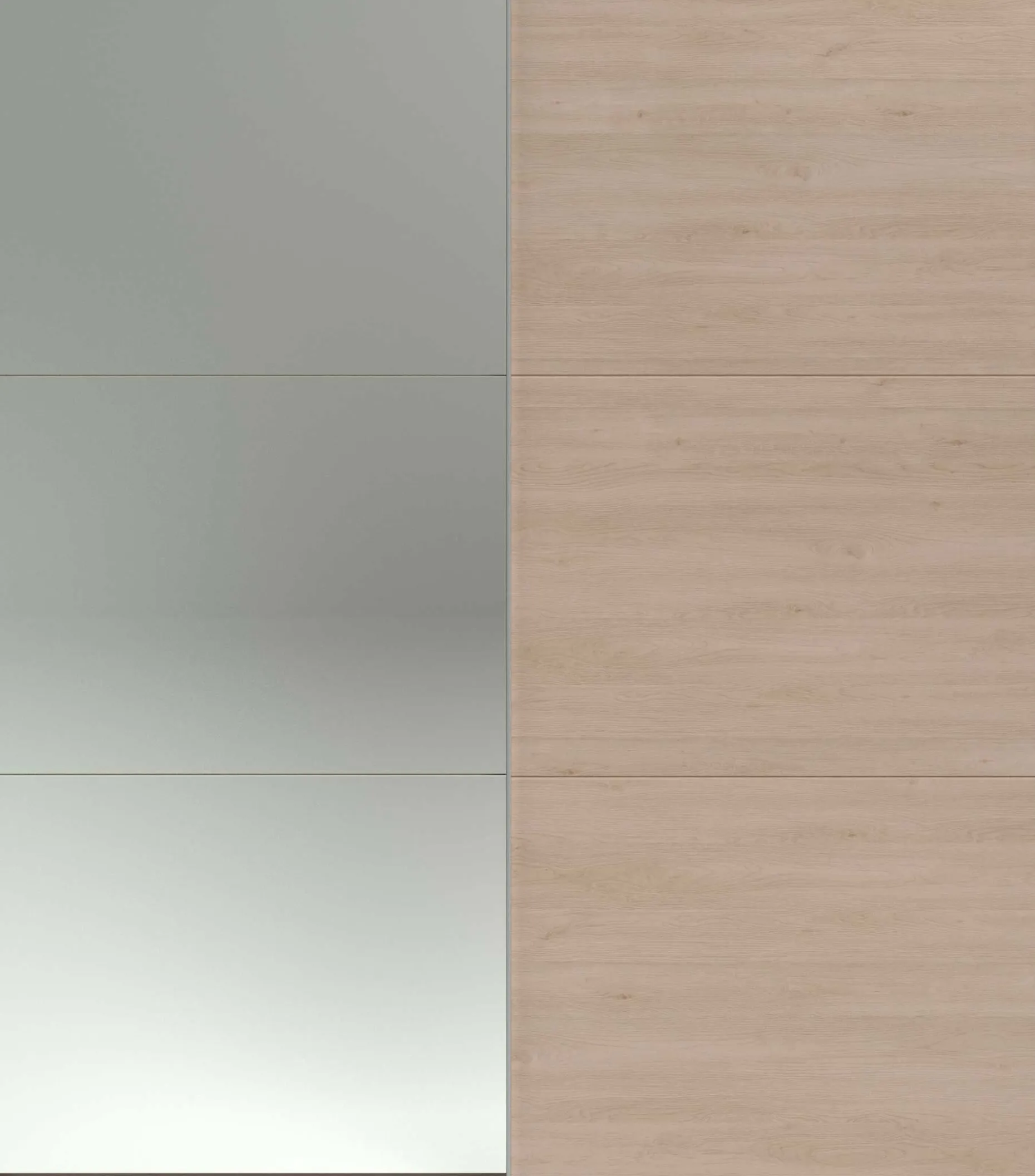 Kleiderschrank Swings - 178x59x203cm - mit Spiegel - 2 Türen - Eichendekor