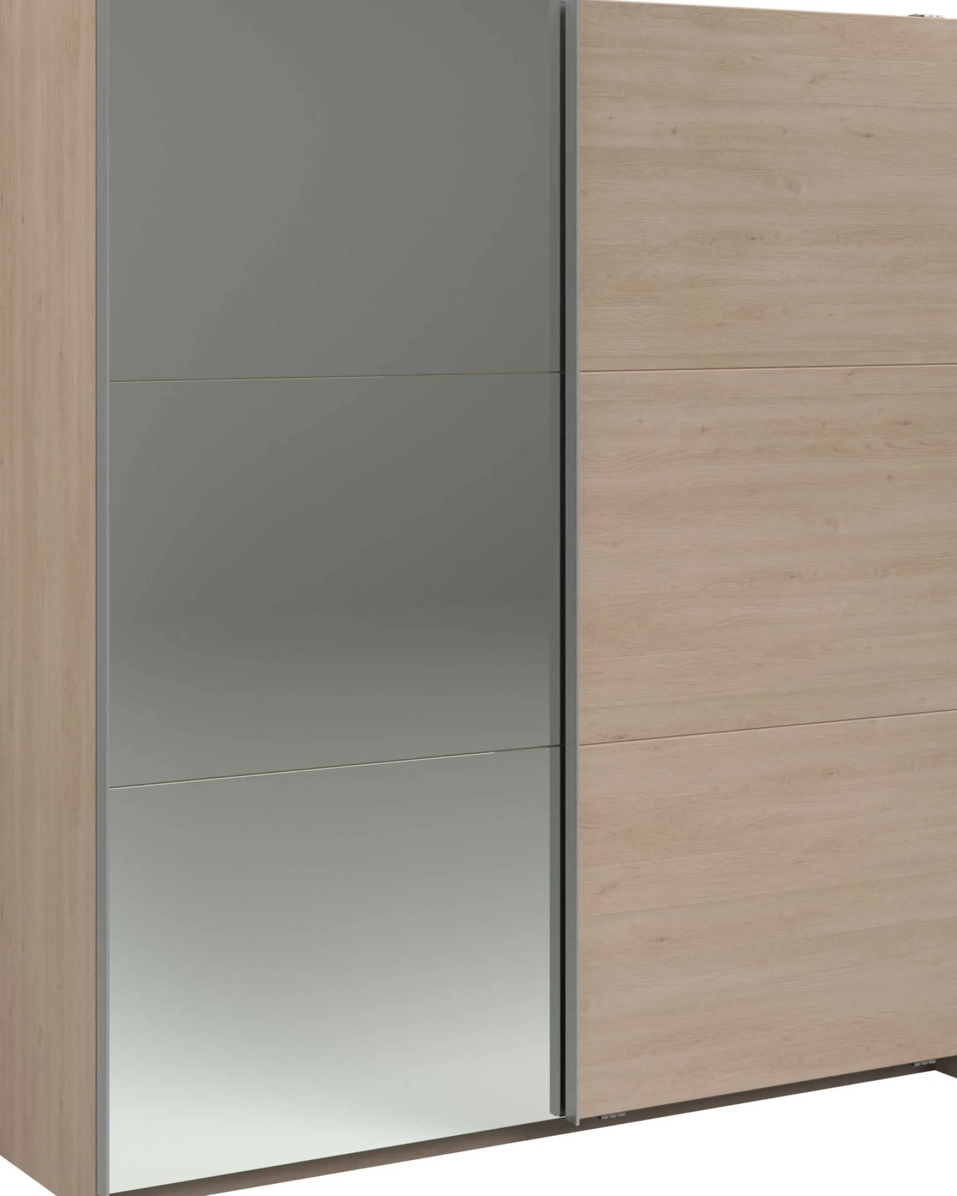 Kleiderschrank Swings - 178x59x203cm - mit Spiegel - 2 Türen - Eichendekor