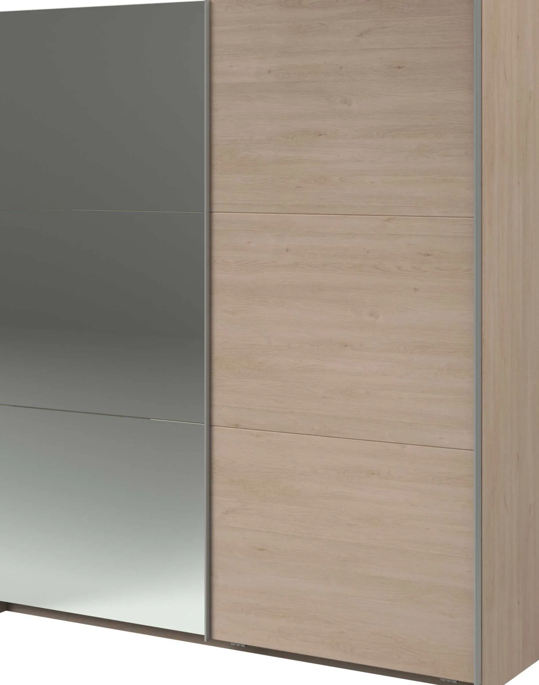 Kleiderschrank Swings - 178x59x203cm - mit Spiegel - 2 Türen - Eichendekor