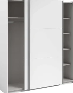 Kleiderschrank Swings - 178x59x203cm - 2 Türen - weiß