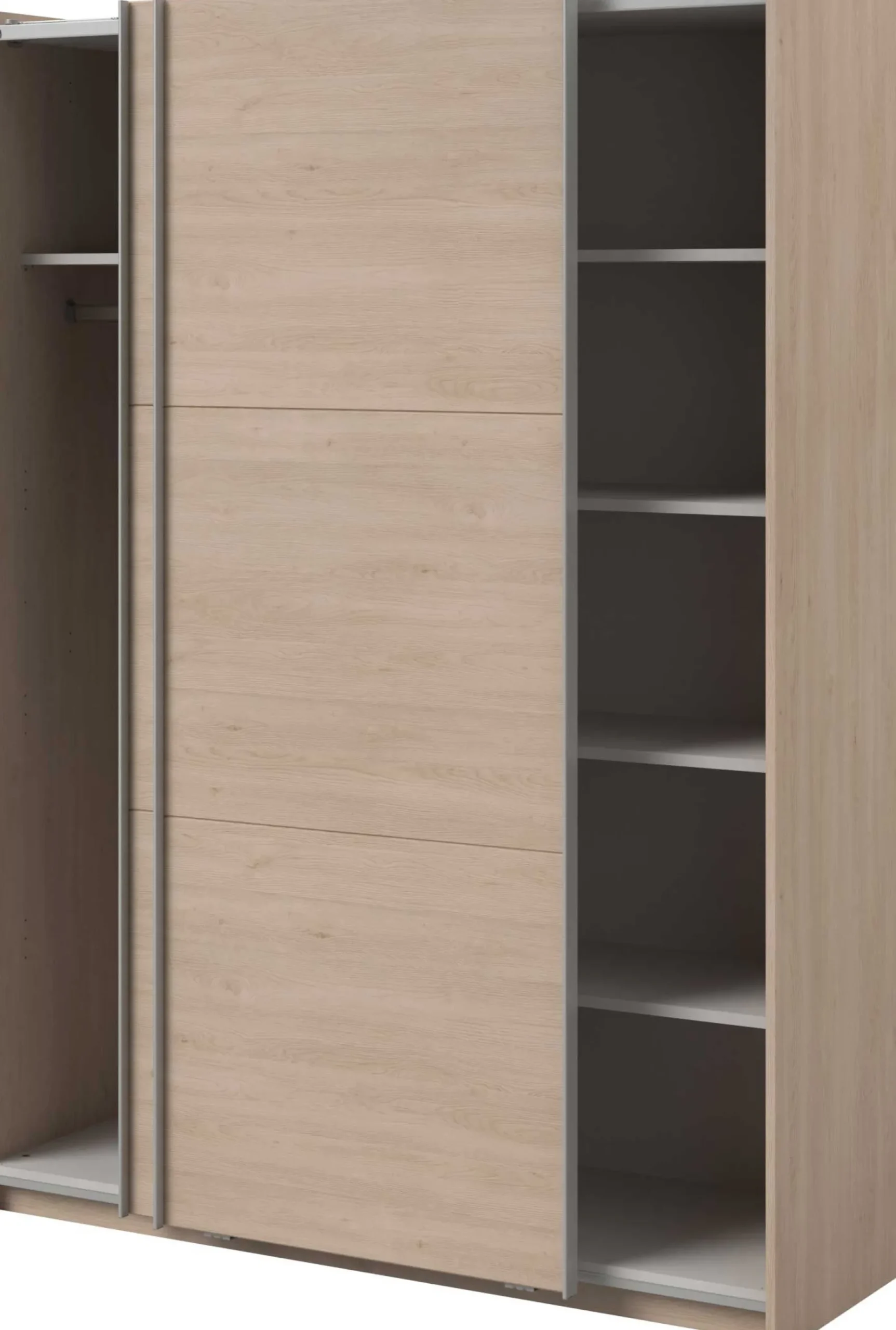 Kleiderschrank Swings - 148x59x203cm - 2 Türen - Eiche Dekor