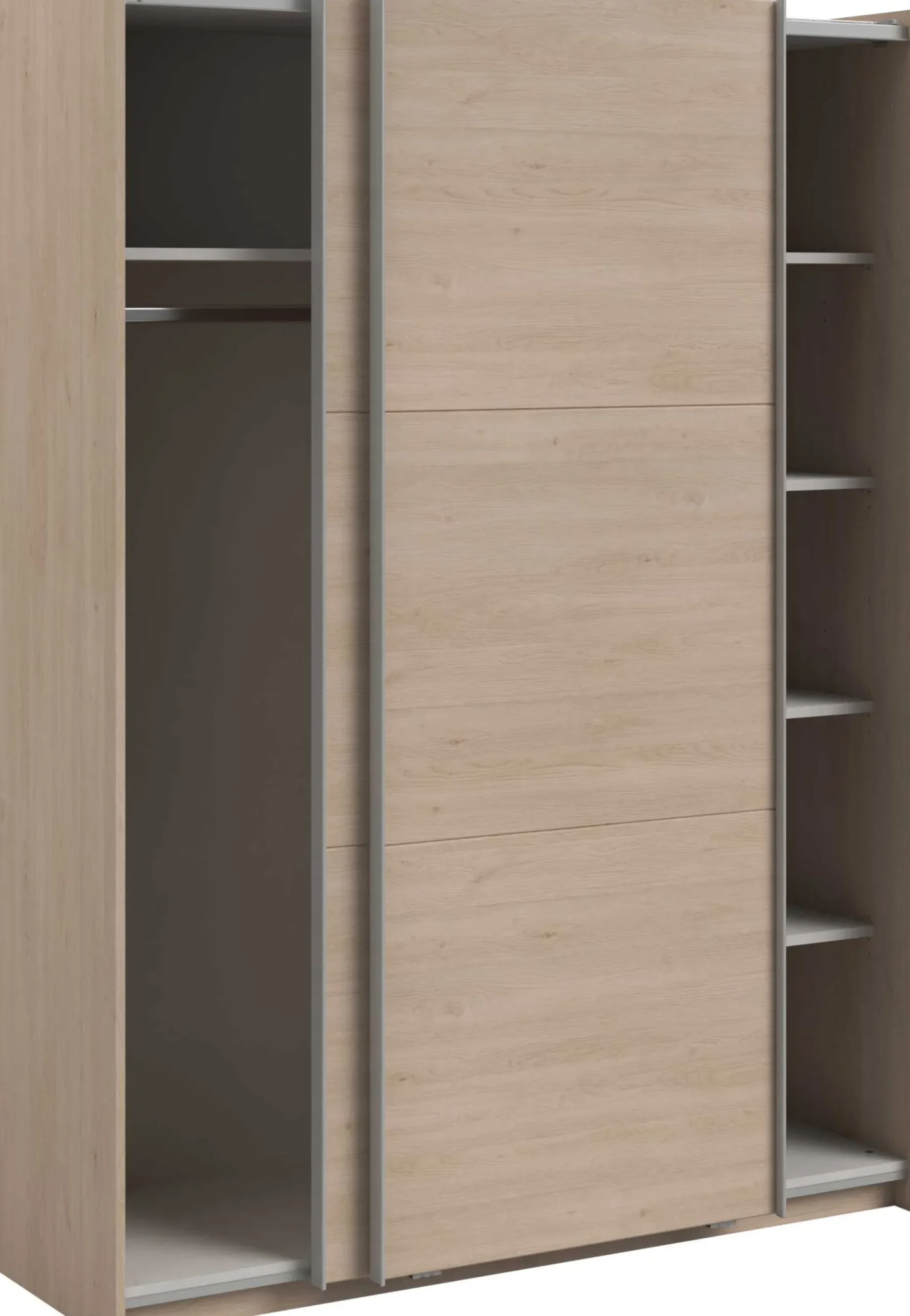 Kleiderschrank Swings - 148x59x203cm - 2 Türen - Eiche Dekor