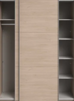 Kleiderschrank Swings - 148x59x203cm - 2 Türen - Eiche Dekor