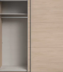 Kleiderschrank Swings - 178x59x203cm - 2 Türen - Eiche Dekor