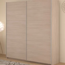 Kleiderschrank Swings - 178x59x203cm - 2 Türen - Eiche Dekor