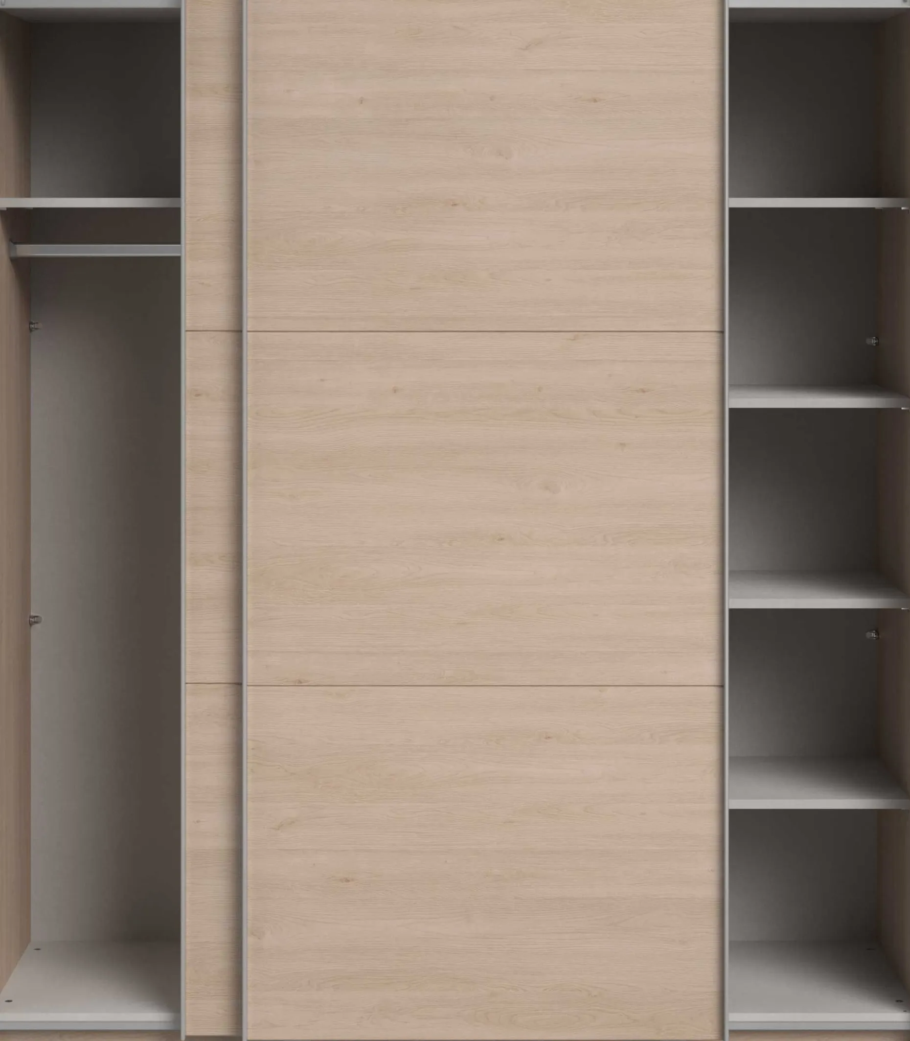 Kleiderschrank Swings - 178x59x203cm - 2 Türen - Eiche Dekor