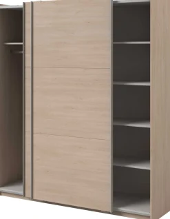 Kleiderschrank Swings - 178x59x203cm - 2 Türen - Eiche Dekor