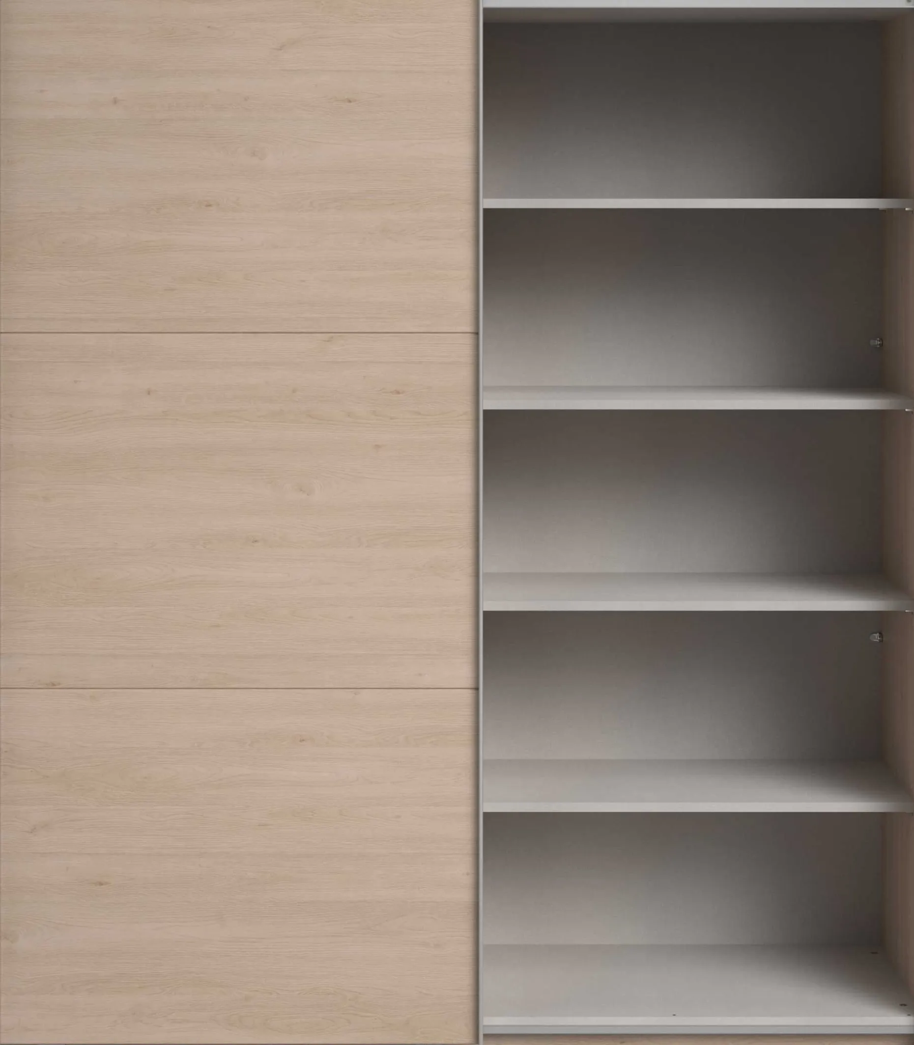 Kleiderschrank Swings - 178x59x203cm - 2 Türen - Eiche Dekor