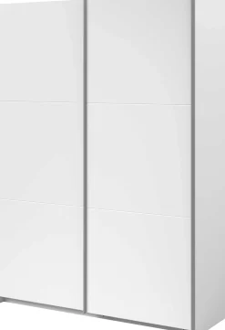 Kleiderschrank Swings - 148x59x203cm - 2 Türen - weiß