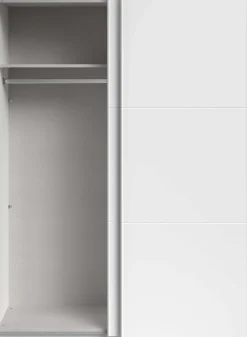 Kleiderschrank Swings - 148x59x203cm - 2 Türen - weiß