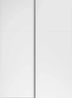 Kleiderschrank Swings - 148x59x203cm - 2 Türen - weiß