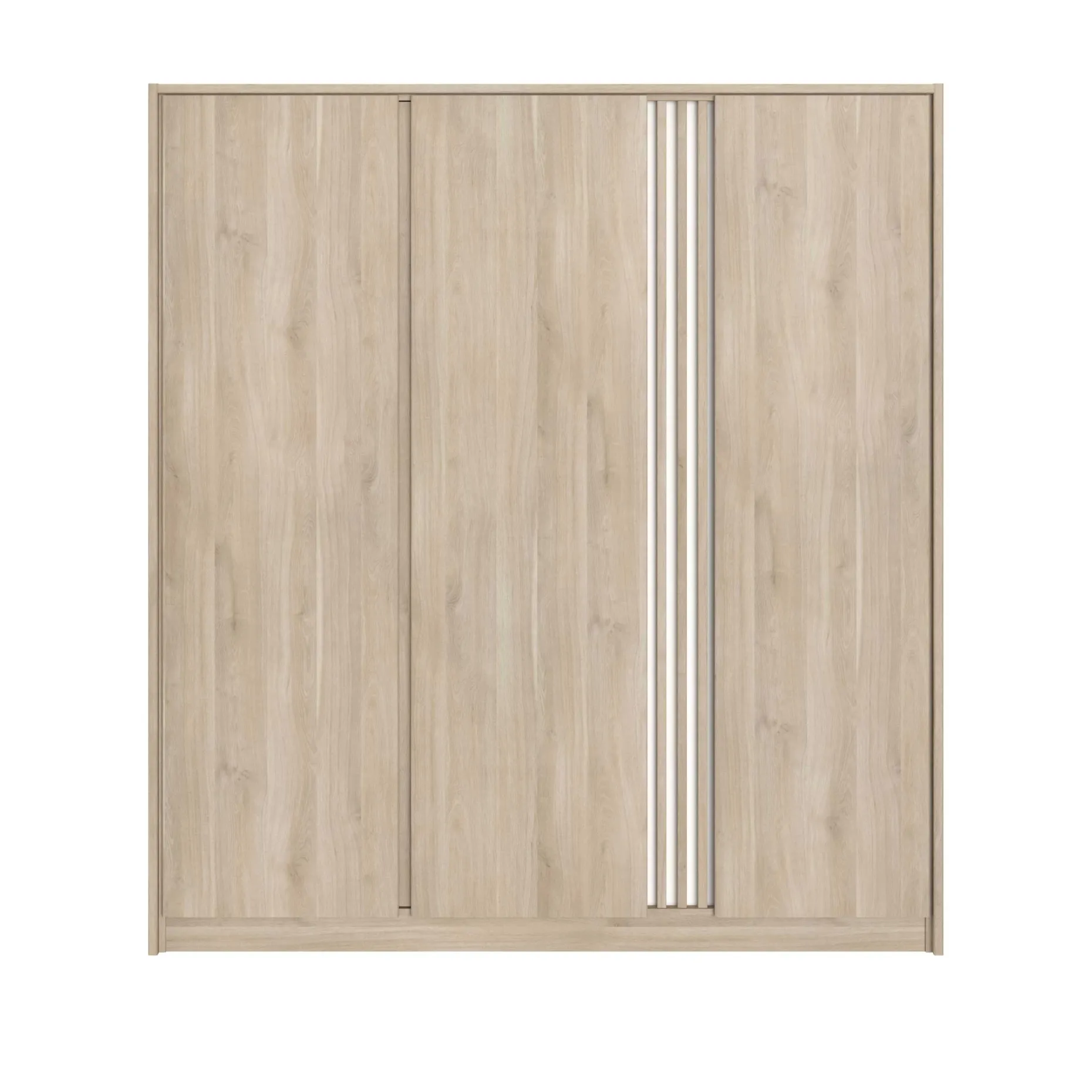 Kleiderschrank Tokio 185cm-Eiche Dekor/weiß