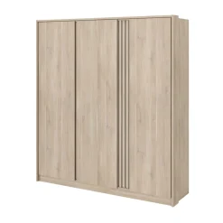 Kleiderschrank Tokio 185cm-Eiche Dekor/weiß