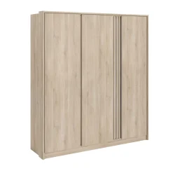 Kleiderschrank Tokio 185cm-Eiche Dekor/weiß