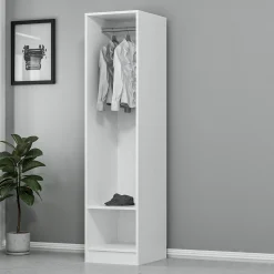 Kleiderschrank Woody Fashion | 45 x 52 x 190 cm | Scharniertür nicht enthalten