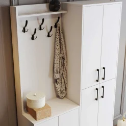 Emob Kleiderschrank - 150x35x200cm - 8 Türen -