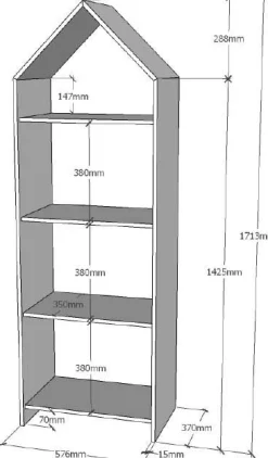 2 Kleiderschränke Bücherregal Casami - weiß/rosa