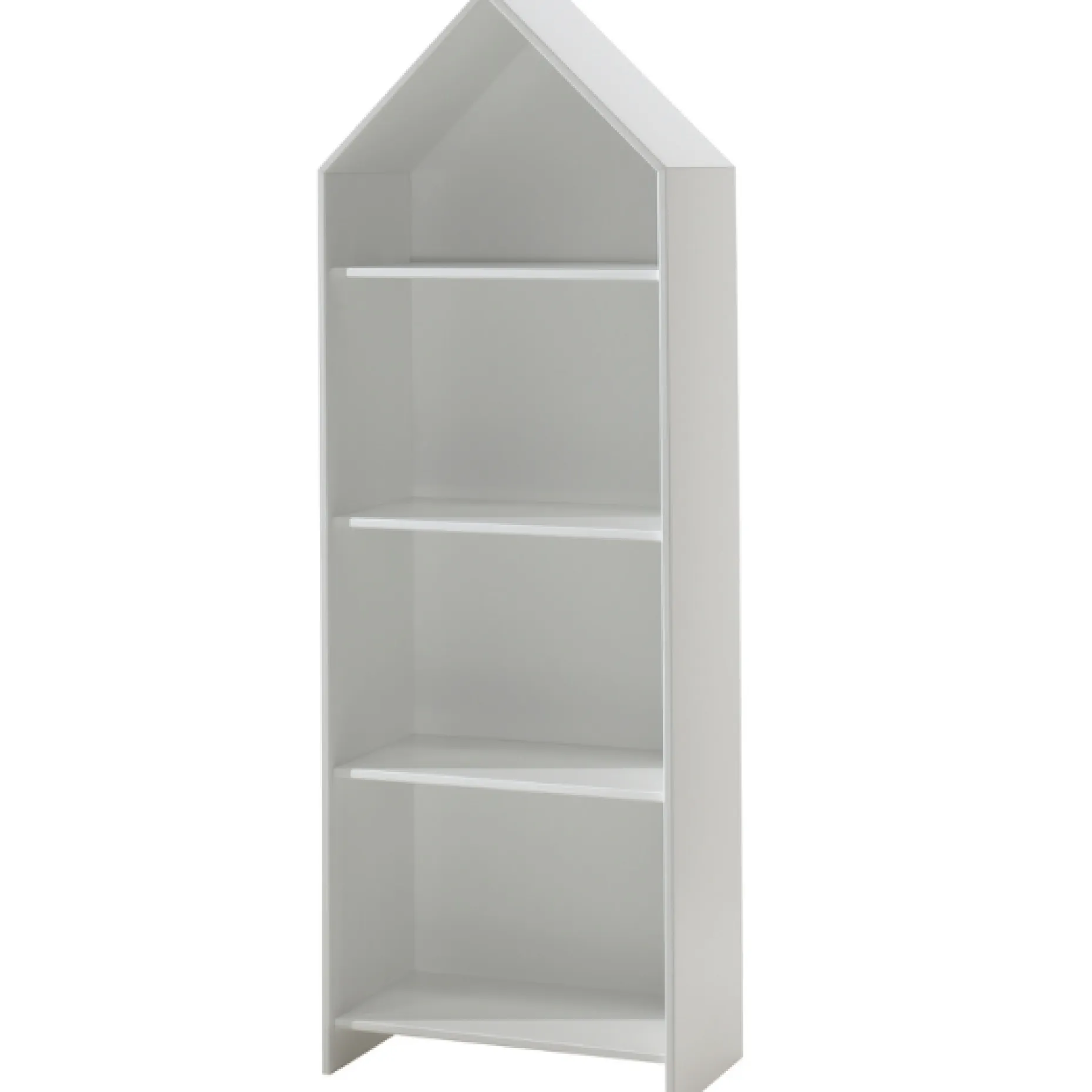 2 Kleiderschränke Bücherregal Casami - weiß/grau