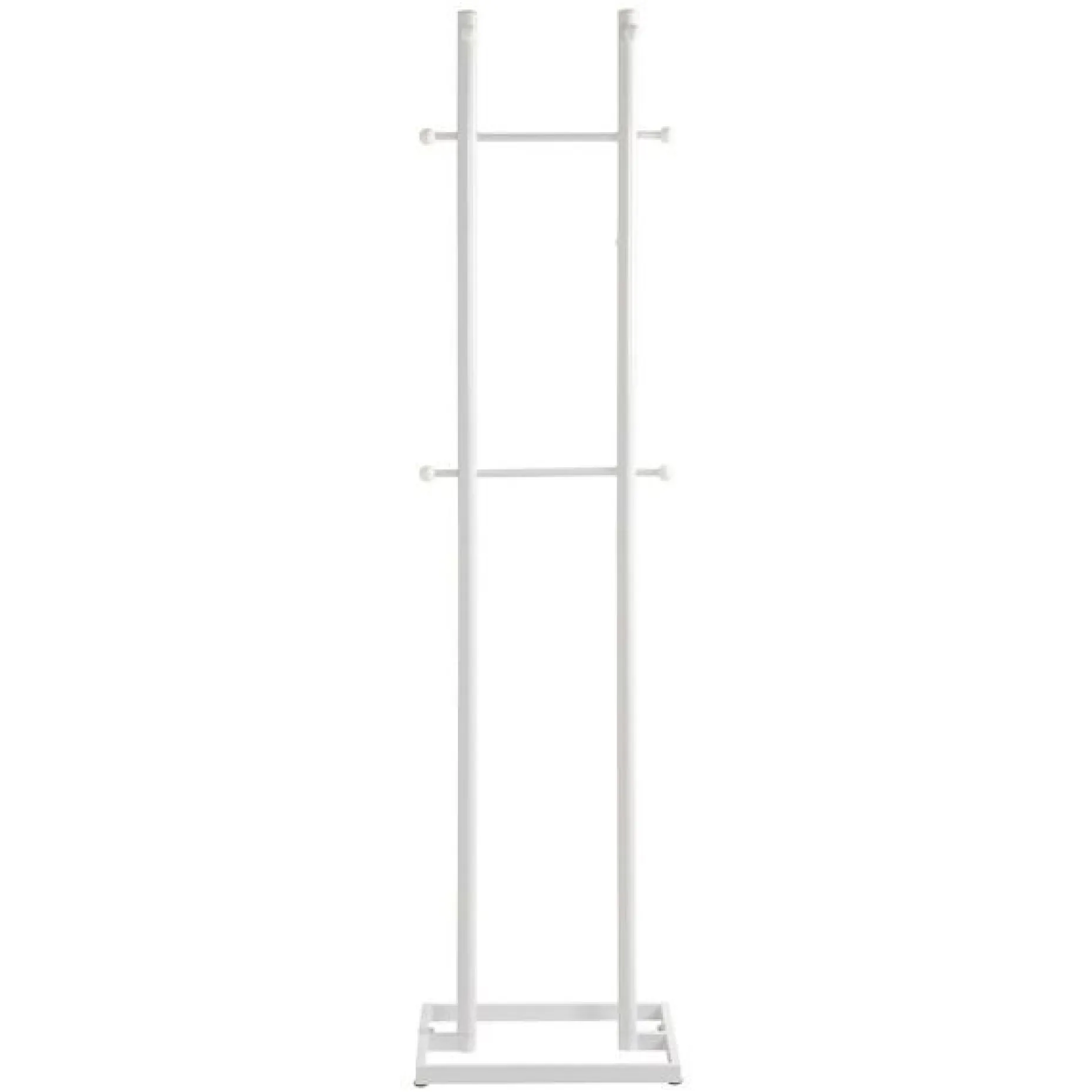 Kleiderständer mit 8 Haken - Weiß
