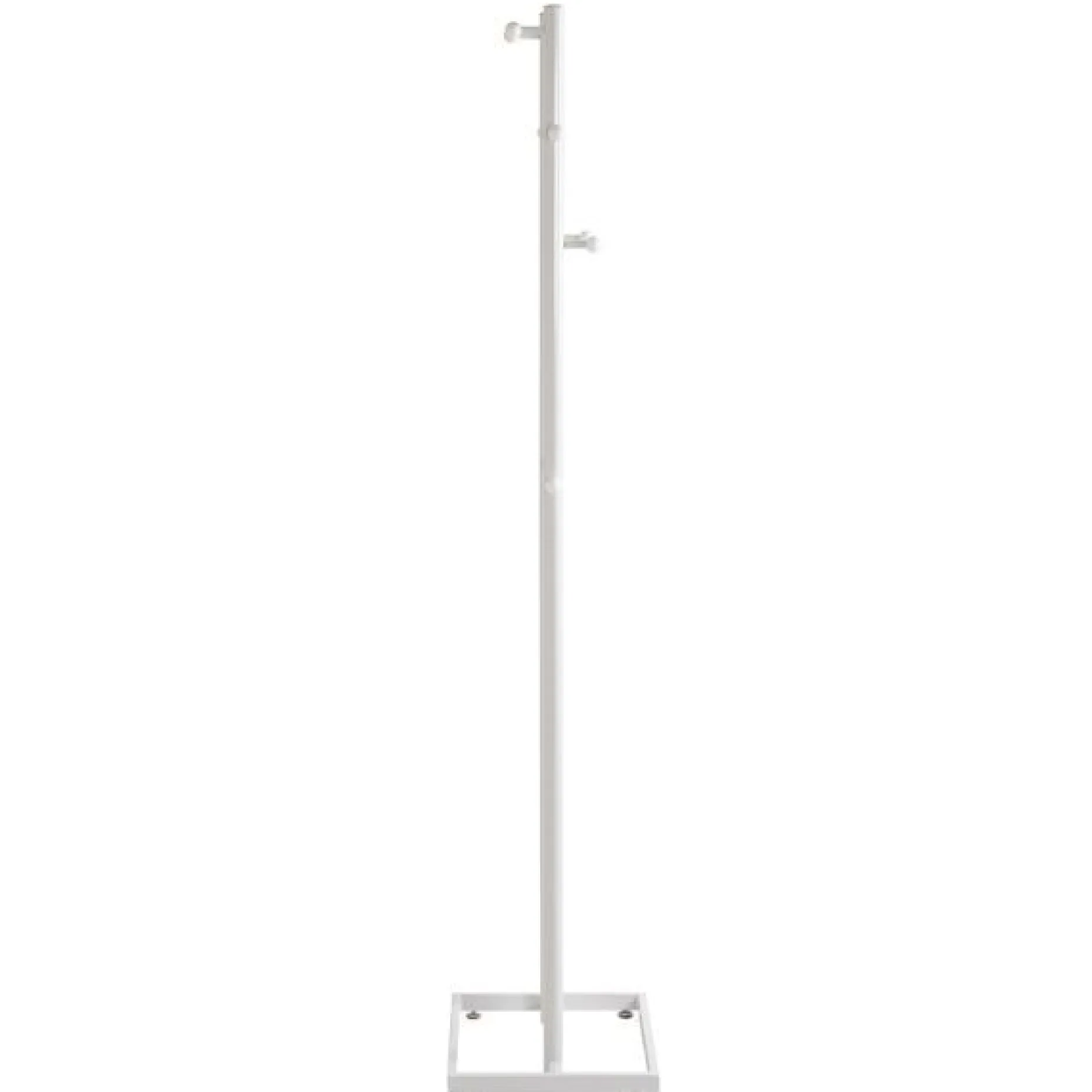 Kleiderständer mit 8 Haken - Weiß