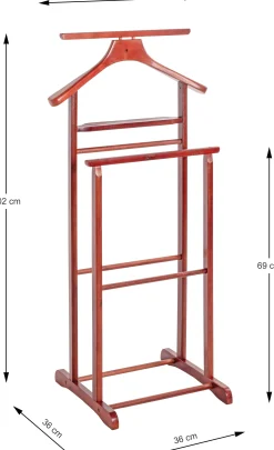 Kleiderständer mit Hosenbügel | Kirschholzdesign