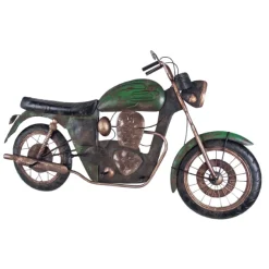 Kleiderständer Motor - 96x9x53 cm - Grün/Metall