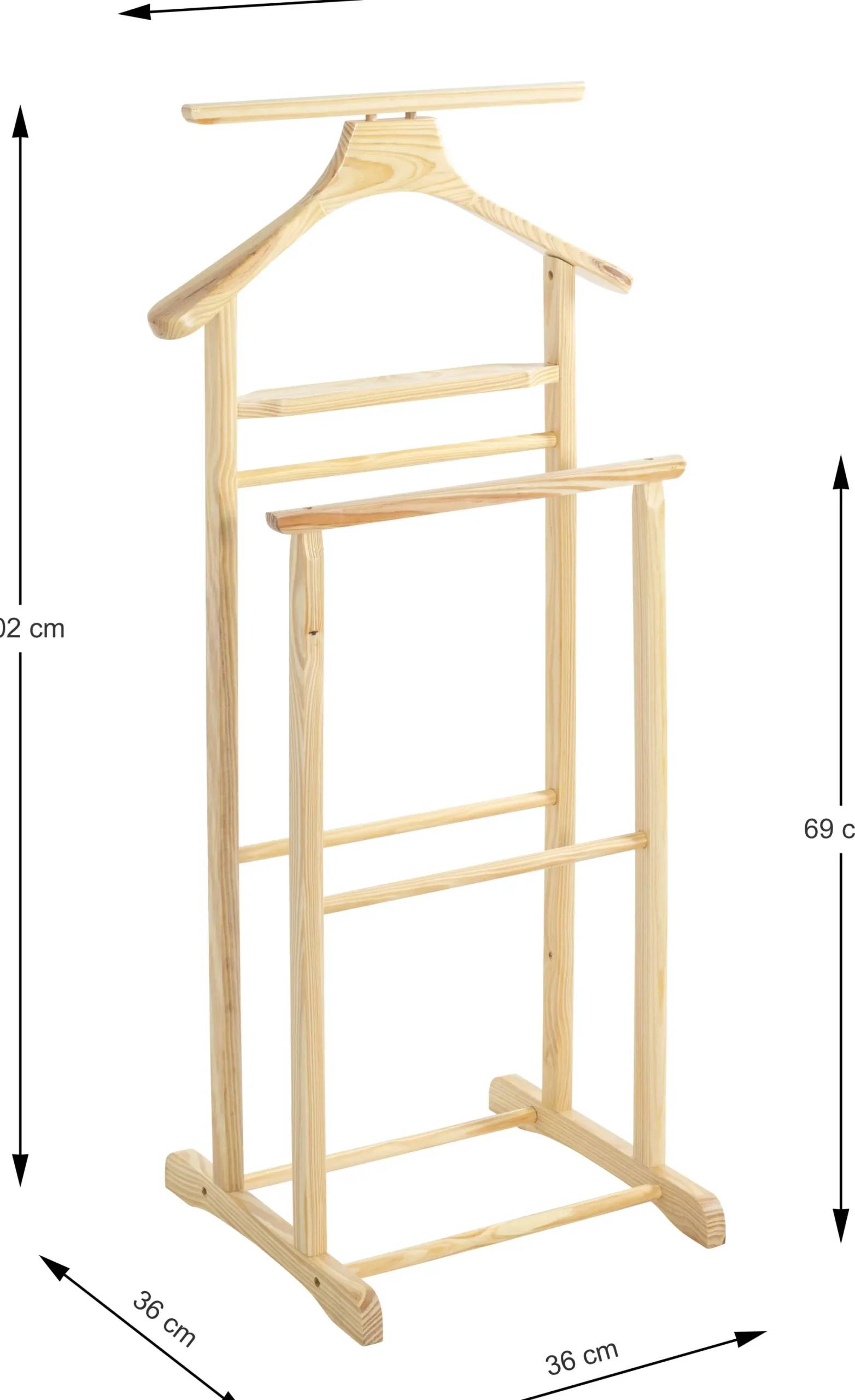 Kleiderständer | 47 x 36 x 102 cm | Artisan Oak Design