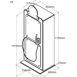 Kleinkindbett Auto 70x140 cm Kleiderschrank Petrol Pump-rot