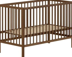 Kleinkinderbett Dino 70x140cm - verstellbar - Buche - Farbe Walnuss