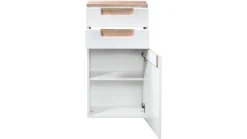Kleinkoffer Siena 40cm - weiß/braun