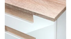 Kleinkoffer Siena 40cm - weiß/braun