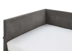 Kofferbett Cool | Mit Rückenlehne | 90 x 200 cm | Anthrazit Design