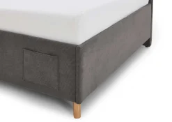 Kofferbett Cool | Mit Rückenlehne | 90 x 200 cm | Anthrazit Design