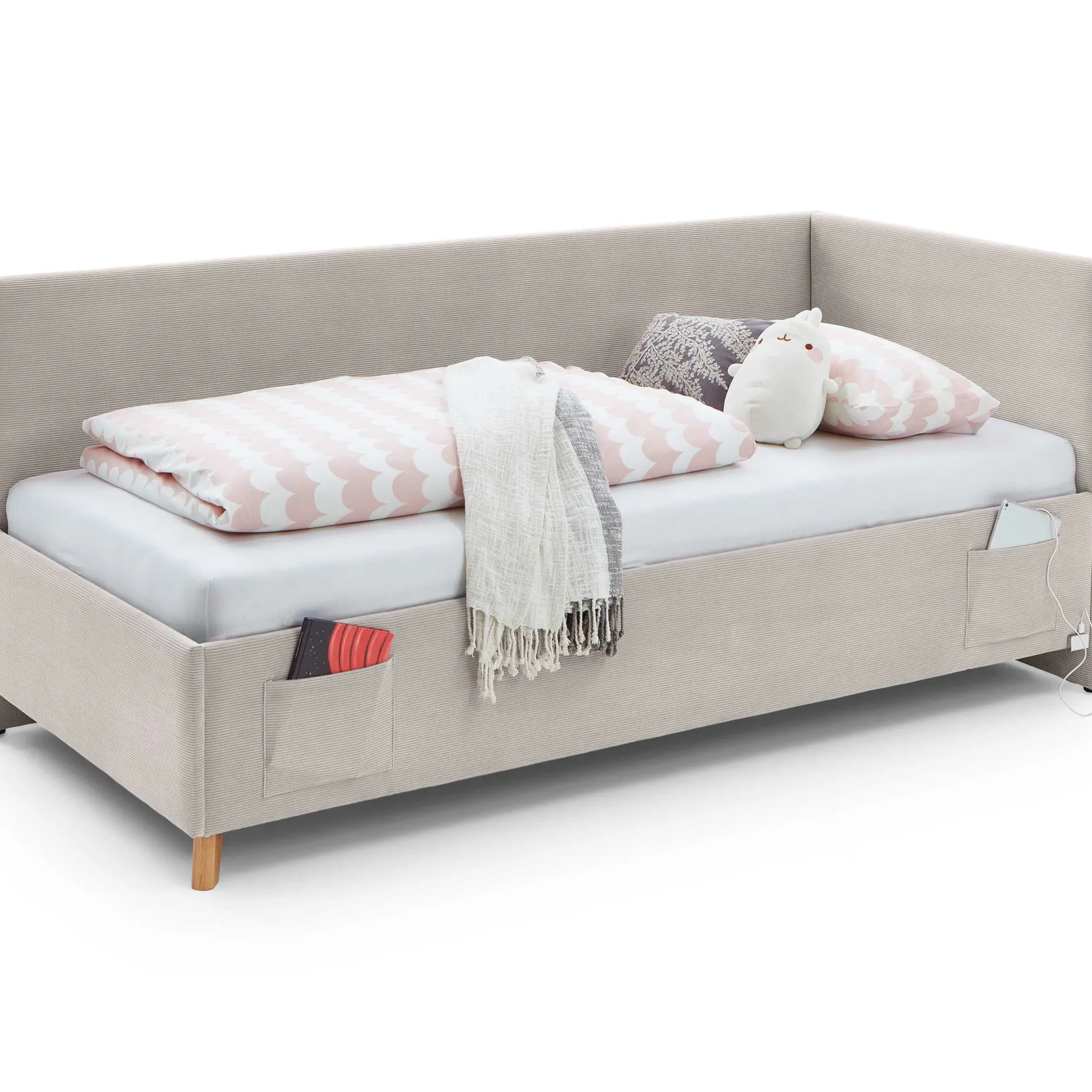 Kofferbett Cool | Mit Rückenlehne | 120 x 200 cm | Nata Design